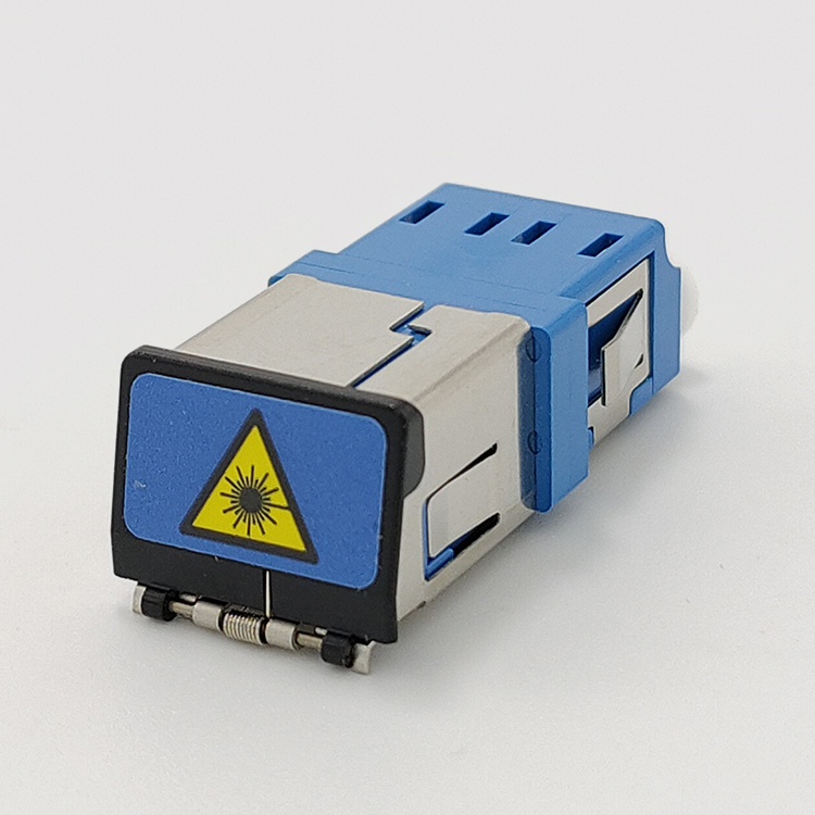 LC SM 雙聯適配器（帶蓋）